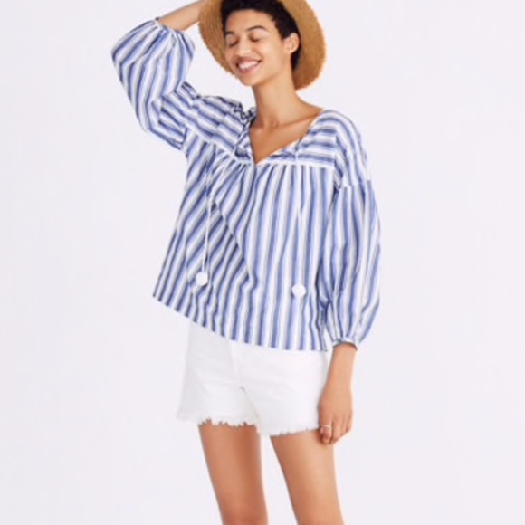 Madewell Tops - EUC Madewell Peasant Top Medium